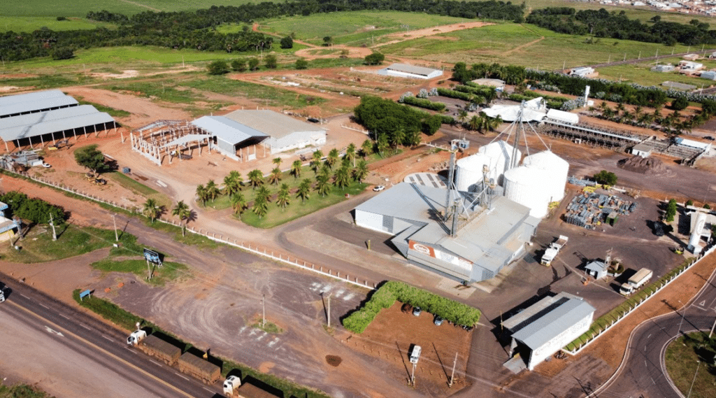 Figura 1 - Unidade Cisbra de Água Boa – MT em obras de ampliação. Foto: Divulgação.
